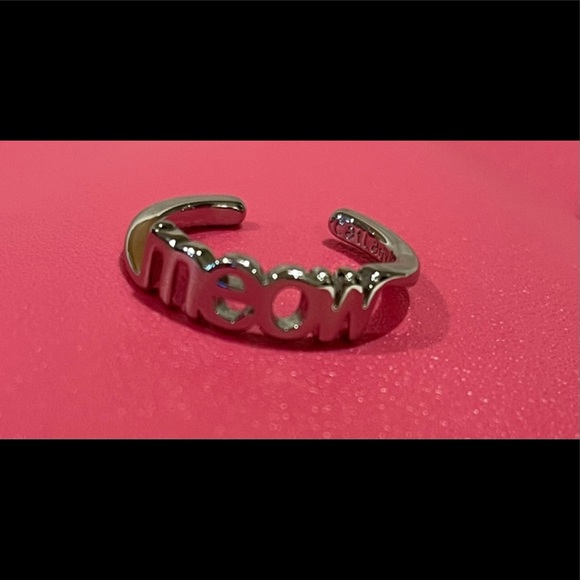 Meow 😻 Trifecta of Cat Lady Items Necklace, Ring and Small Pink Bag - Picture 7 of 11